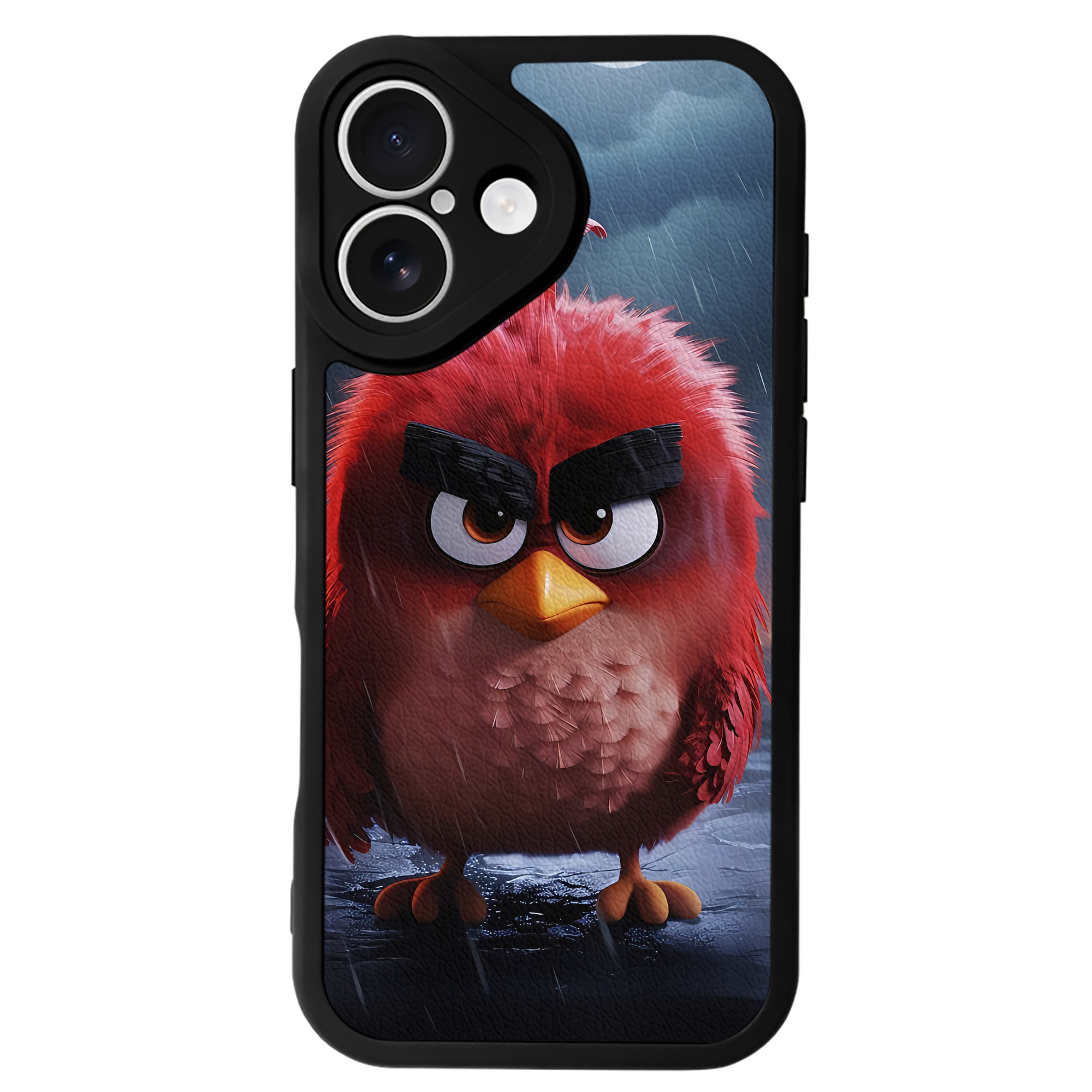 （画像用） Angry Birds アングリーバード 【iPhone 16シリーズ対応】シリコンスマホケース（レザー調） 材質：シリコン